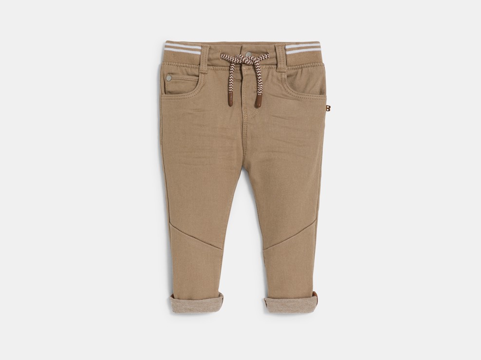 Jean regular denim ultra stretch beige bébé garçon 1