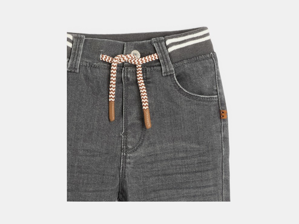 Jean regular denim ultra stretch gris bébé garçon 2