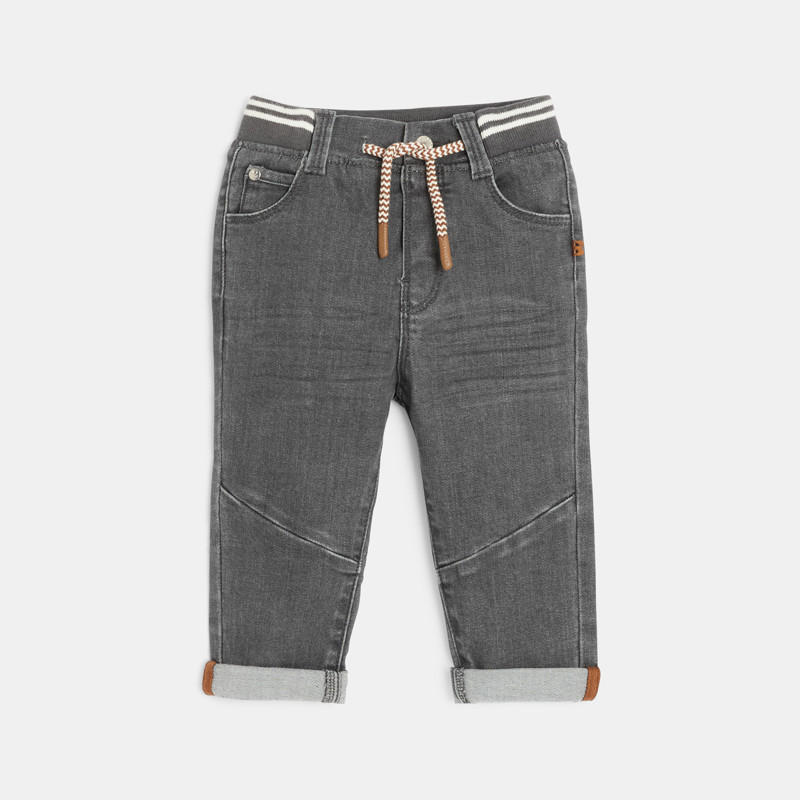 Jeans aus bequemem Ultrastretch-Denim in Grau für kleine Jungen