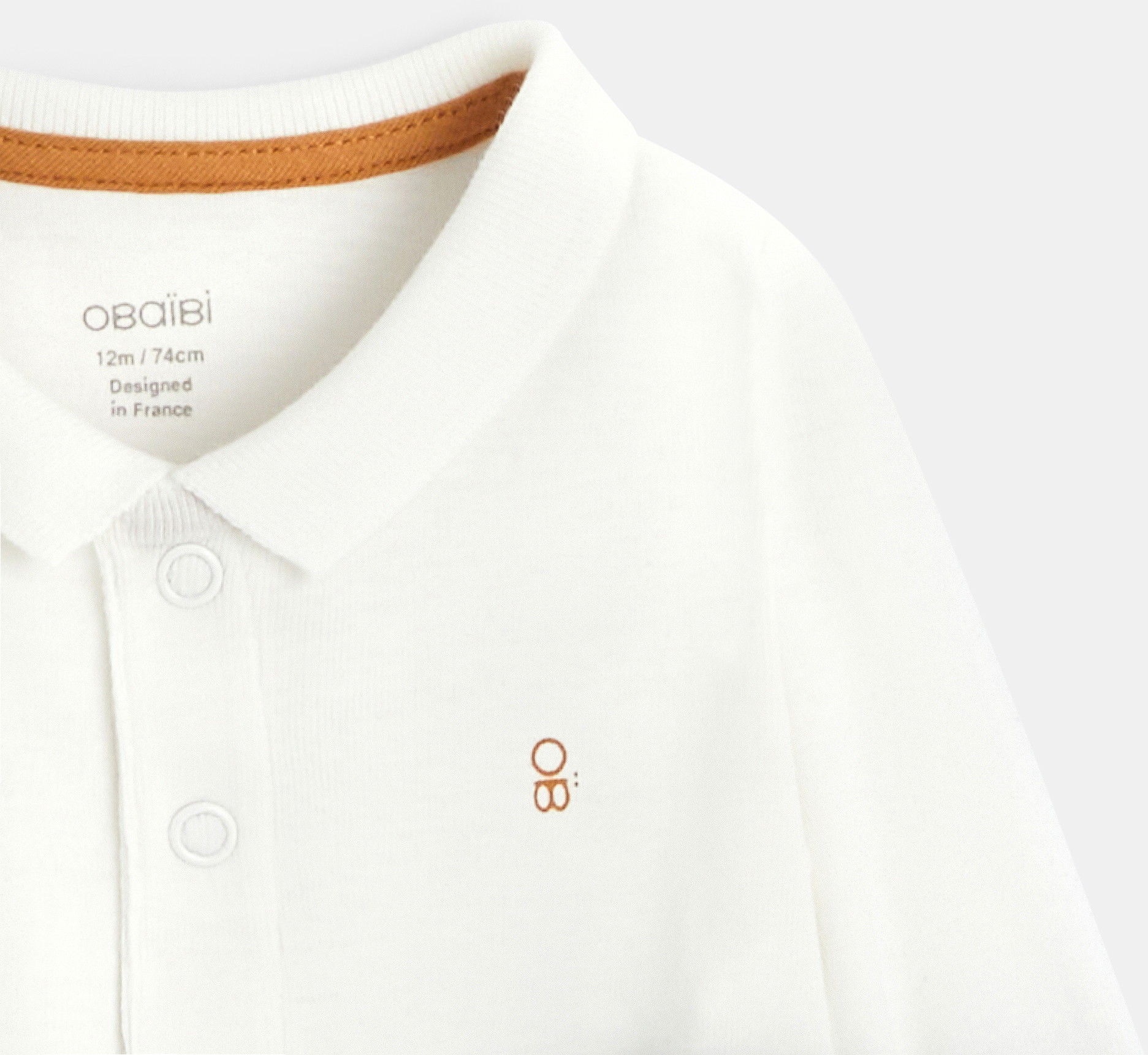 Body maille côtelée et col polo (lot de 2) bleu naissance 2