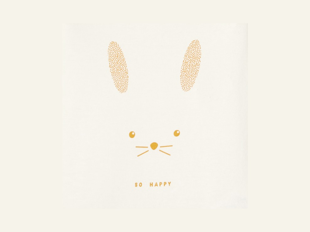 Body mit amerikanischem Kragen mit Tiergesichtmotiv (5er-Set) Weiß Geburt 2