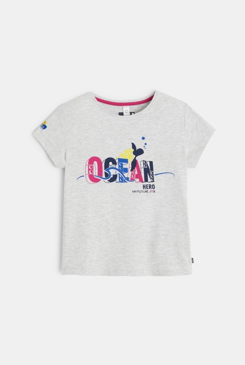 Majica z motivom Lego® siva deklica 2