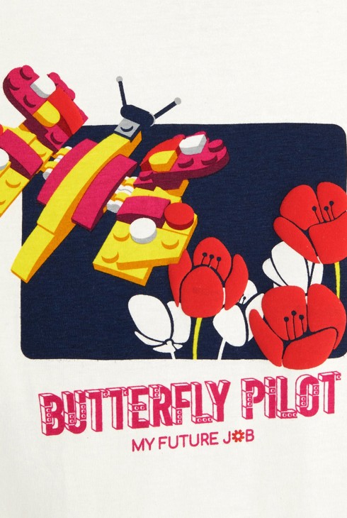 Majica z motivom Lego® bela deklica 2