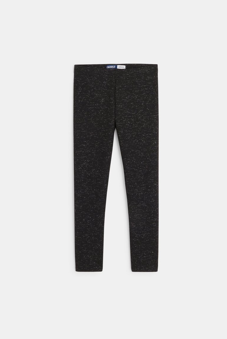 Legging pailleté noir fille 1