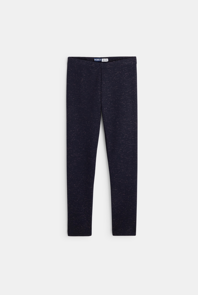 Legging pailleté bleu fille 1