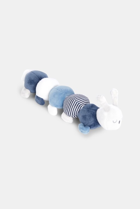 Plüschrassel Raupe Blau Geburt 2