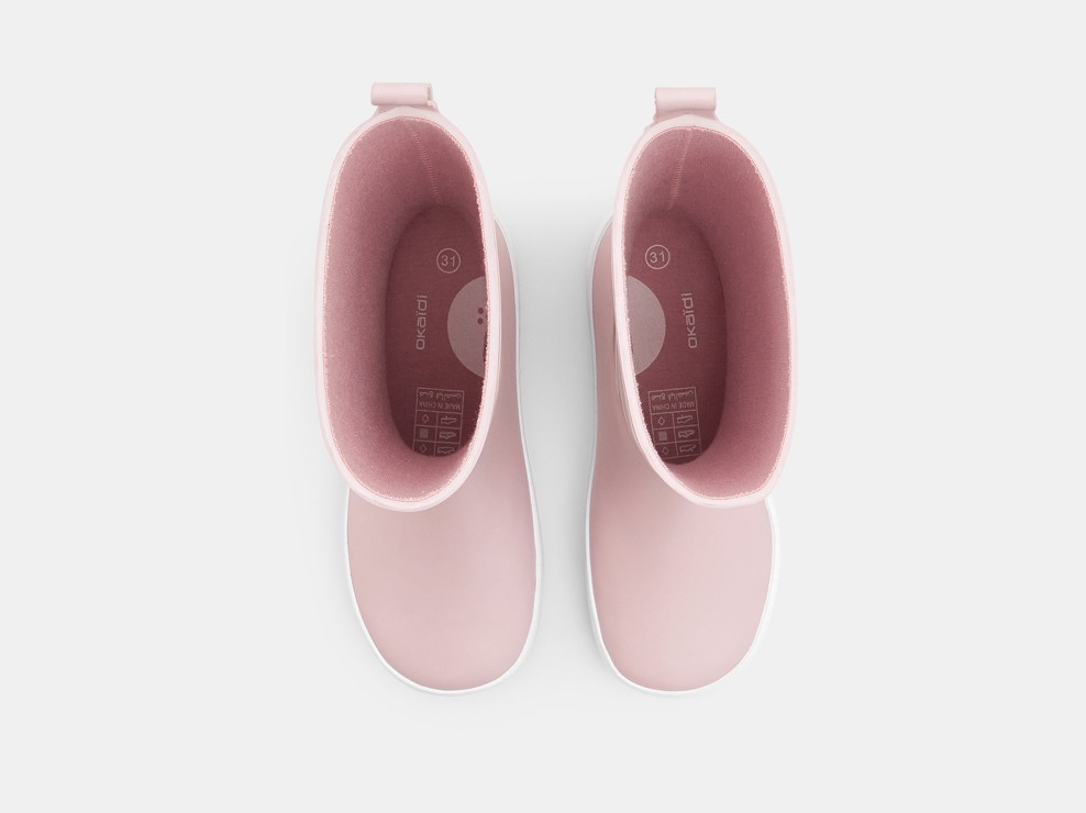 Gestreifte Regenstiefel Rosa Mädchen 2