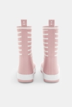 Bottes de pluie à rayures roses fille 4