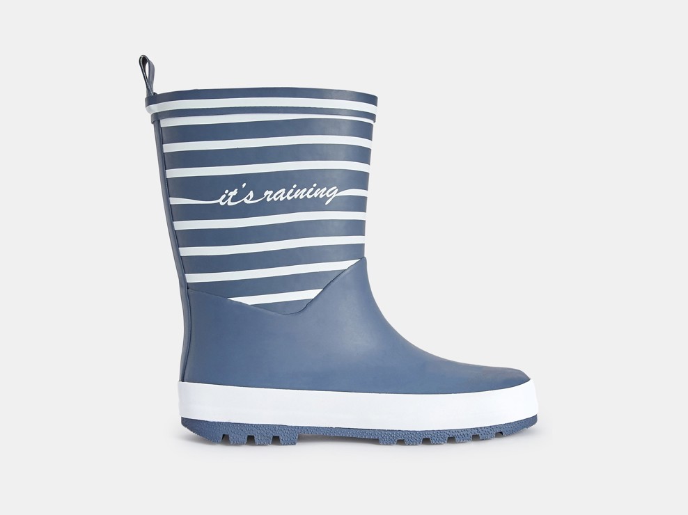 Gestreifte Regenstiefel Blau Jungen 1