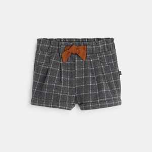 Checkered flannel shorts 1