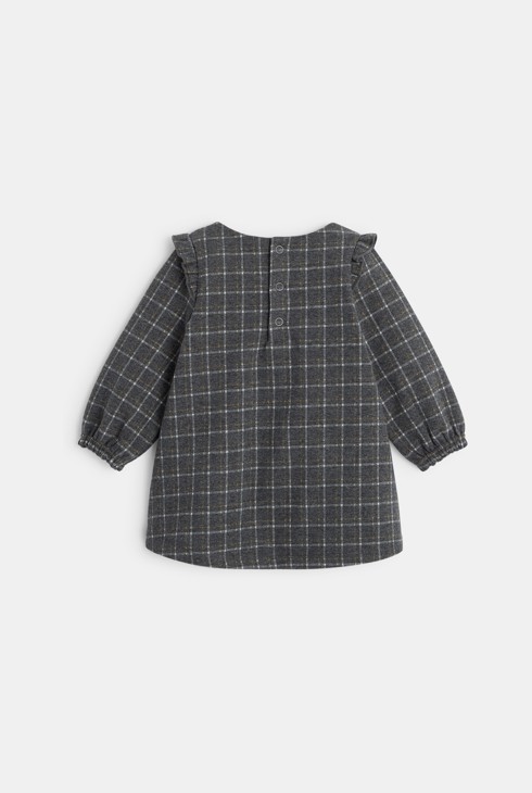 Flanellkleid mit Karos Grau Baby Mädchen 2