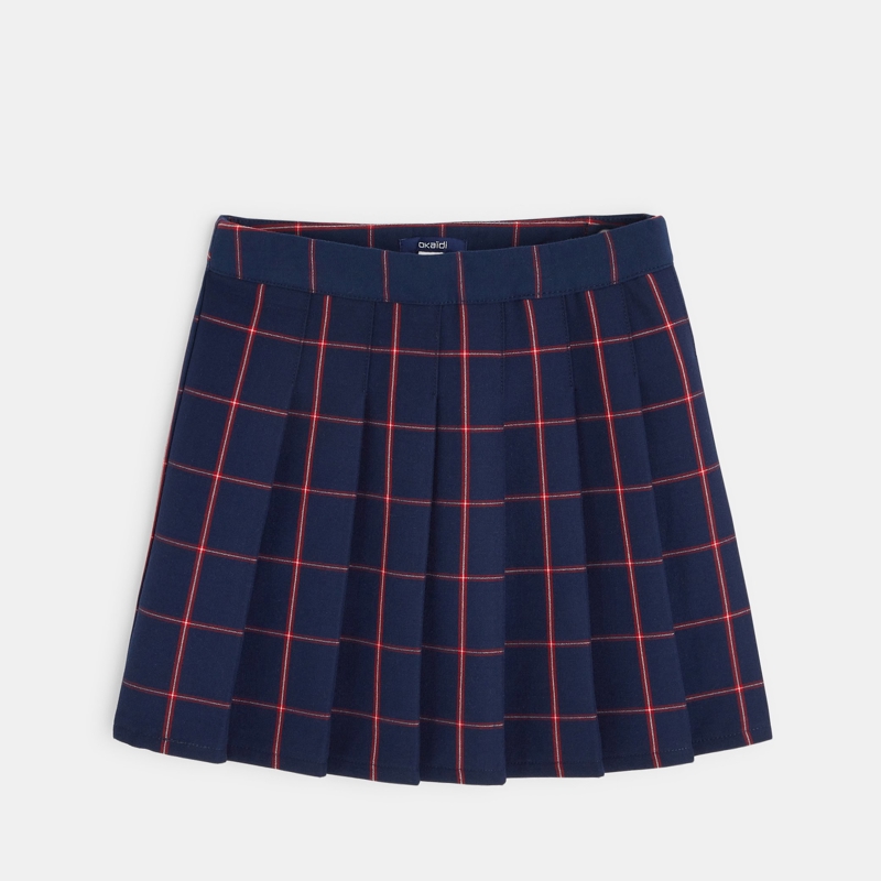 jupe carreaux bleu