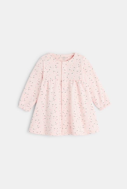 Flowery fleece dress and leggings 2