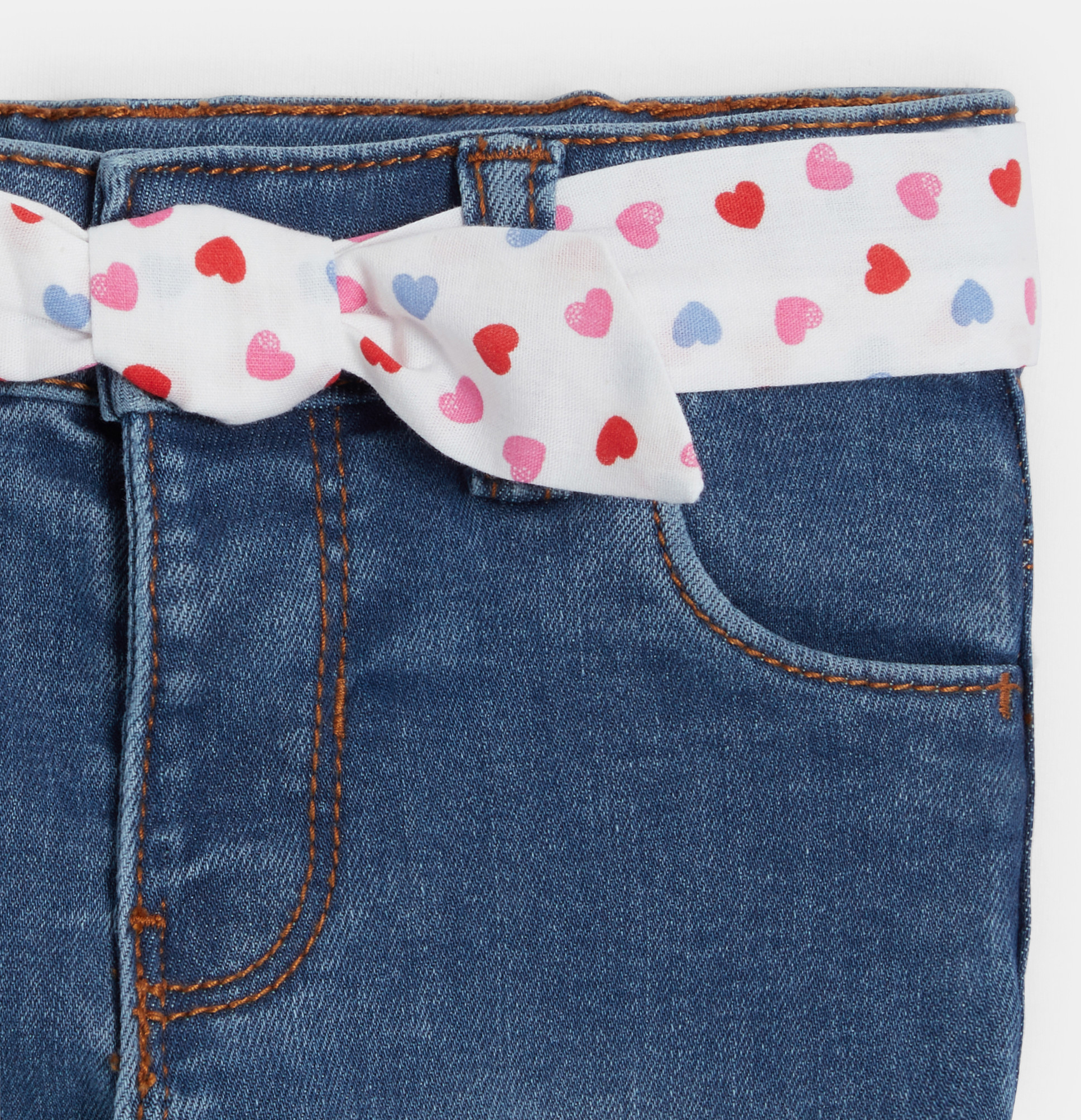 Jean ultra stretch bleu bébé fille