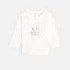 T-shirt col Claudine motif souris