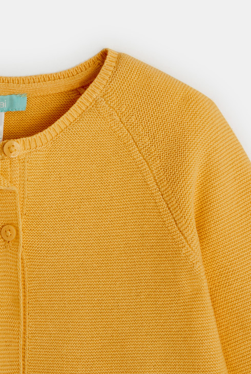 Strickjacke mit Revers Gelb Baby Mädchen 2
