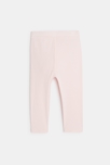 Legging uni rose bébé fille 2
