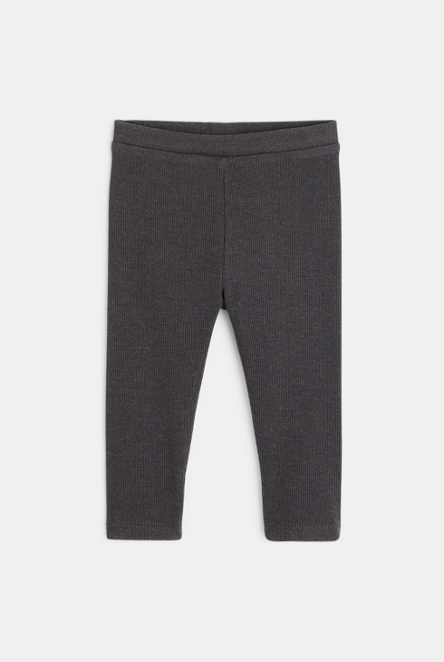 Legging uni gris bébé fille 1