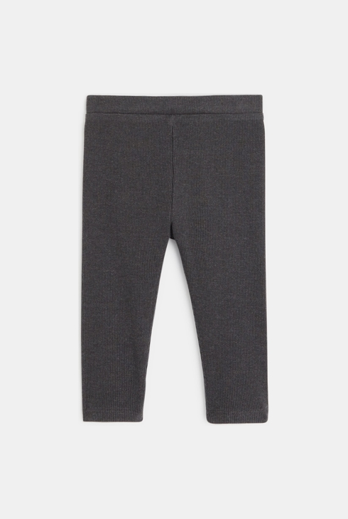 Legging uni gris bébé fille 2