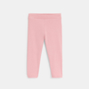 Legging uni rose bébé fille