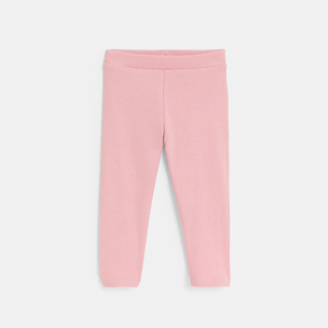 Effen roze legging voor babymeisjes 1