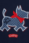 T-shirt scottish brodé Chipie bleu fille 2