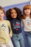 T-shirt scottish brodé Chipie bleu fille 1
