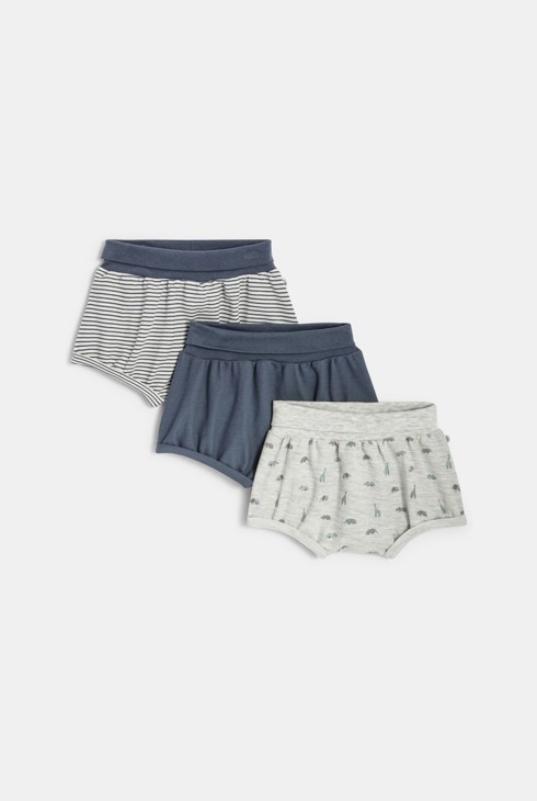 Mesh-Shorts Savanne (3er-Pack) Blau Geburt 2