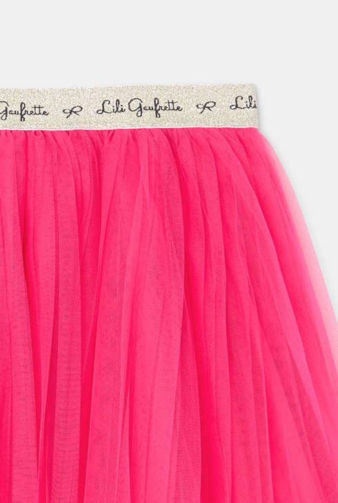Rosa Tüll-Petticoat Lili Gaufrette
