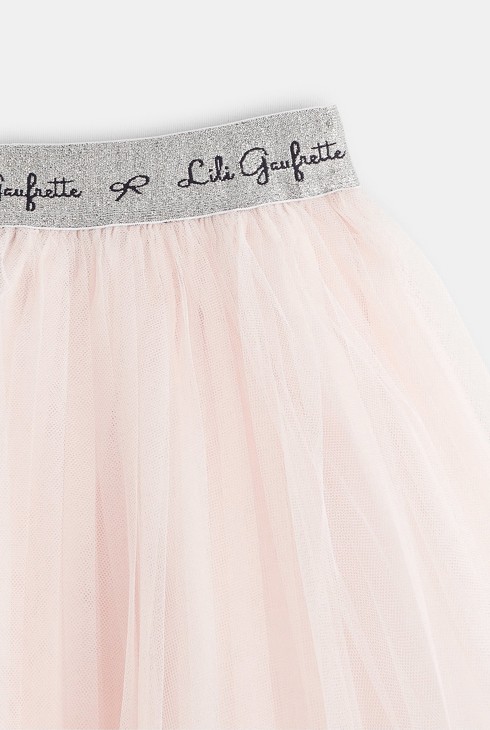 Tüll-Petticoat Lili Gaufrette Rosa Mädchen 2