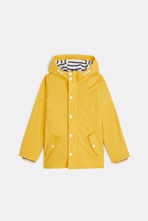 Ciré déperlant à capuche jaune garçon 2