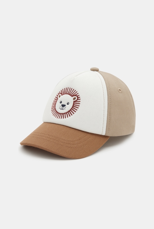 Casquette bimatière ours marron bébé mixte