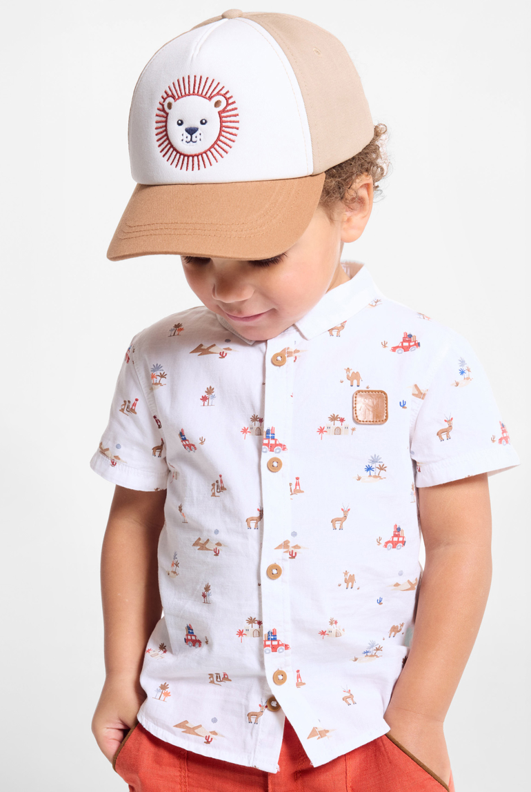 Casquette bimatière ours marron bébé mixte 1