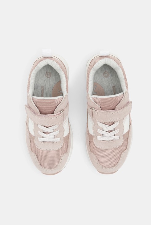 Baskets running style dadshoes roses fille 2