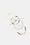 Bracelets fins et fantaisie (lot de 4) bleu fille