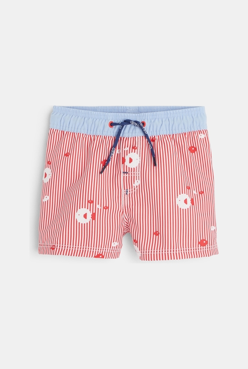 Kratke kopalne hlače s potiskom ribic dojenček deček 1