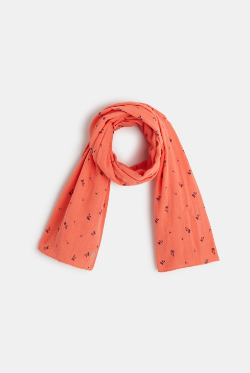 Chèche imprimé petits palmiers orange garçon 1