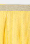 Jupe longue plissée pailletée jaune fille 2