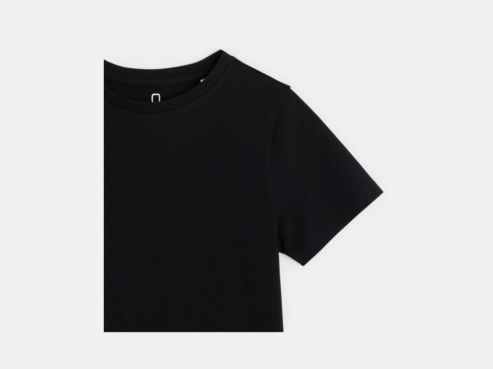 Koszulka basic z krótkim rękawem czarny chłopiec 2