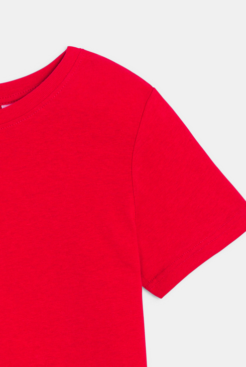 T-shirt basique manches courtes rouge garçon
