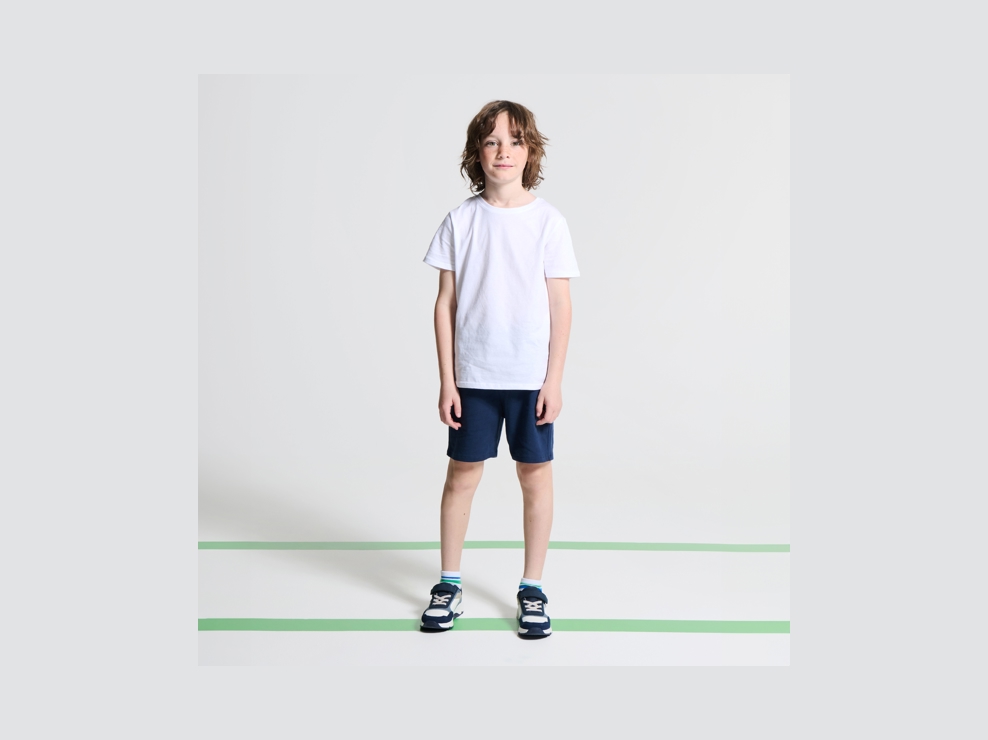T-shirt basique manches courtes blanc garçon 1