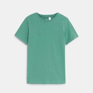 Groen basis t-shirt  met korte mouwen voor jongens 1