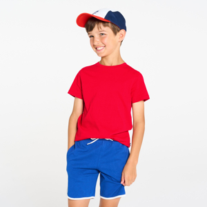 Rood basic shirt met korte mouwen voor jongens 1