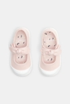 Ballerines toile à noeud rose bébé fille 2