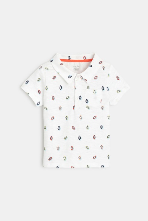 Potiskana polo majica z živalmi, ki surfajo dojenček deček 1