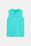 Débardeur en jersey flammé bleu garçon