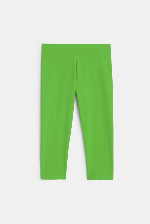 Kurze Leggings, unifarben Grün Mädchen 2