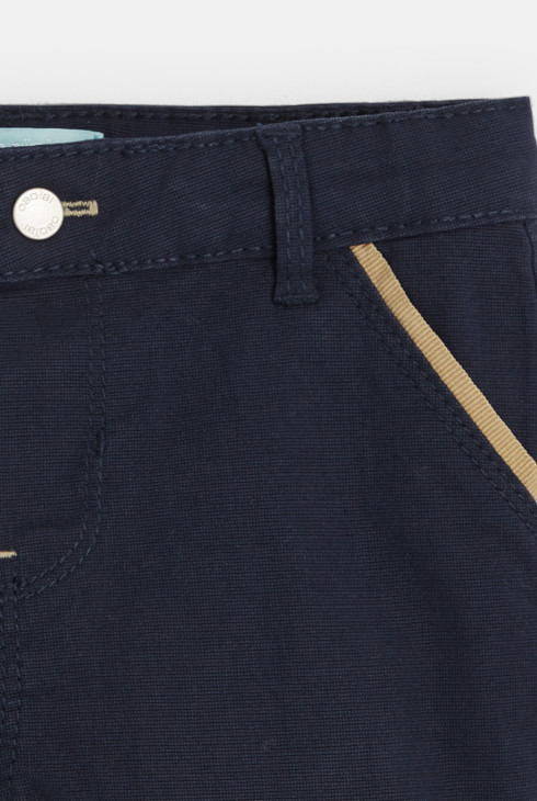 Short coton fantaisie bleu bébé garçon 2