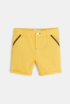 Short coton fantaisie jaune bébé garçon 2