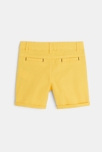 Short coton fantaisie jaune bébé garçon 4